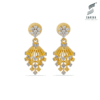 Royal Bloom Golden Earrings