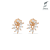 Crystal Fern Studs