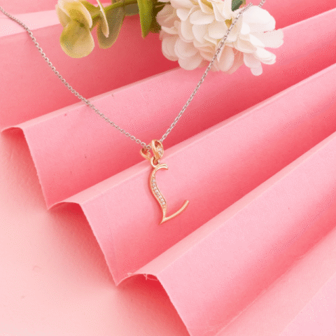Letter L Charm Pendent