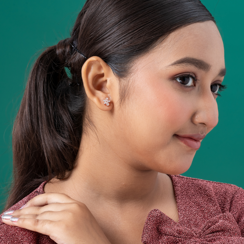 Golden Daisy Glow Studs - Image 4